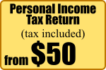 REGULAR Income Tax Return preparation